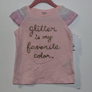 Carter's glittery Graphic Tee
